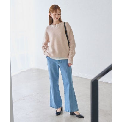 ロペピクニック ROPE' PICNIC FOX BLEND Vネックニットプルオーバー （ベージュ系（28））｜詳細画像
