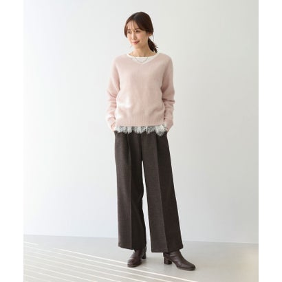 ロペピクニック ROPE' PICNIC FOX BLEND Vネックニットプルオーバー （ベージュ系（28））｜詳細画像