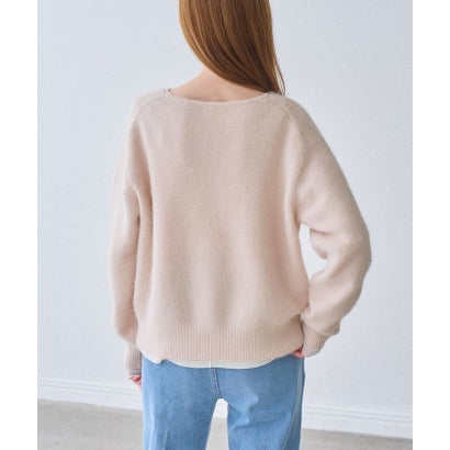 ロペピクニック ROPE' PICNIC FOX BLEND Vネックニットプルオーバー （ピンク（63））｜詳細画像