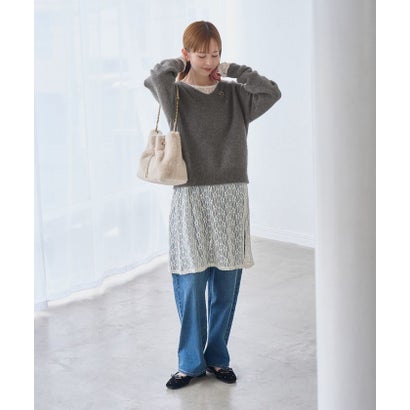 ロペピクニック ROPE' PICNIC FOX BLEND Vネックニットプルオーバー （ピンク（63））｜詳細画像