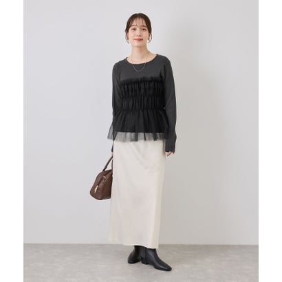 ロペピクニック ROPE' PICNIC チュールドッキングニットプルオーバー （キナリ（16））｜詳細画像
