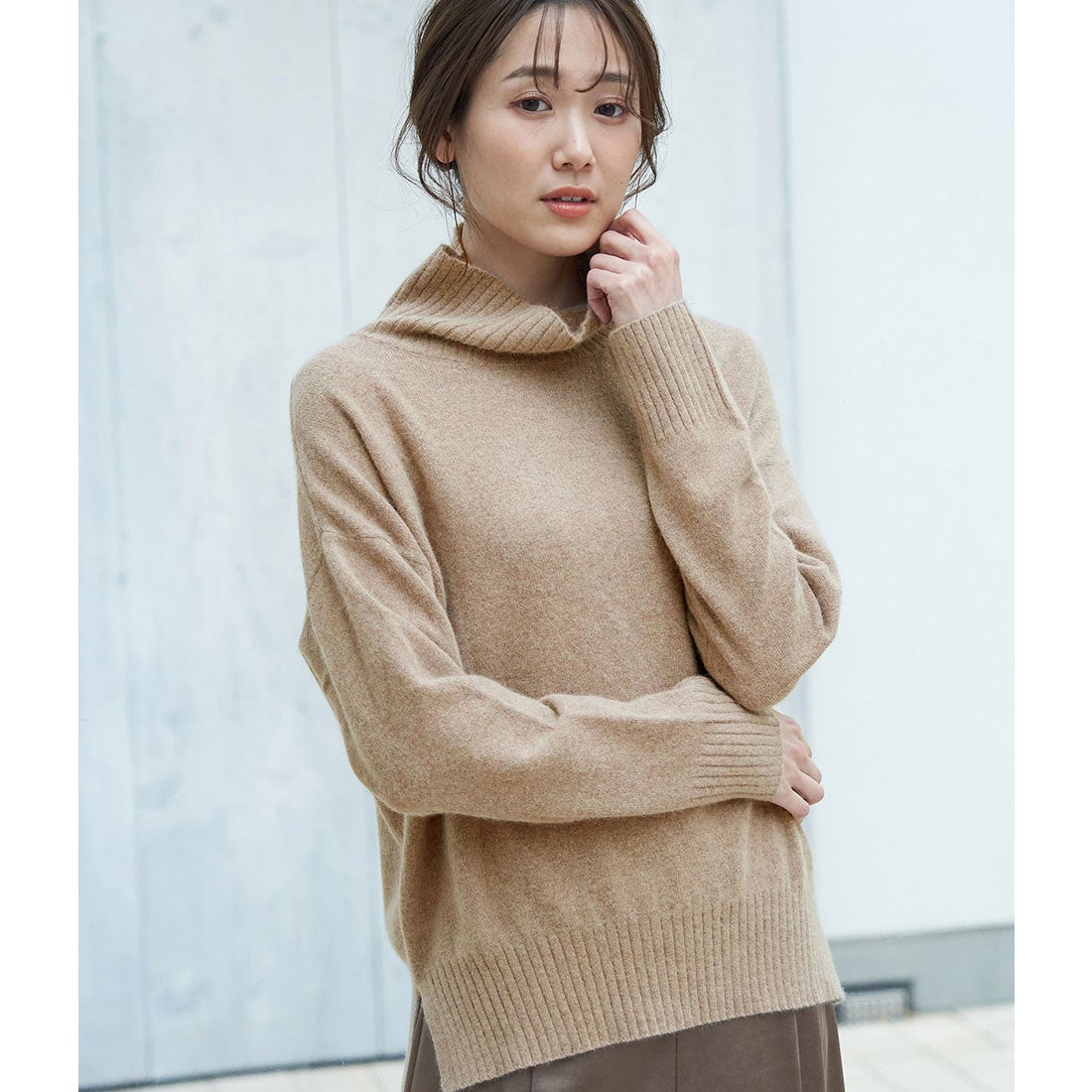 ROPE フォックスウール タートルネックニット TOMORROWLAND TRICOT 