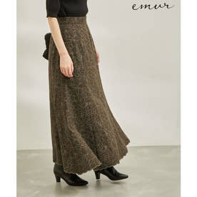 【emur/エミュール】刺繍スカート （カーキ（36））