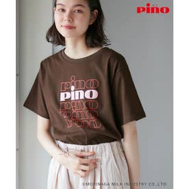 【Pino meets ROPE' PICNIC】PinoロゴひんやりTシャツ （ダークブラウン（20））