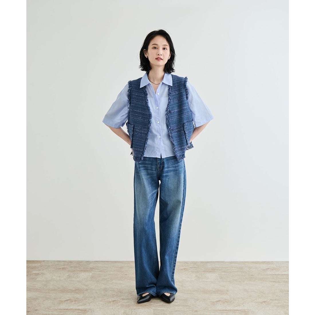 ロペ ROPE' 【GIOLICA（ジオリカ）】別注TWEED V GILET（ジレ