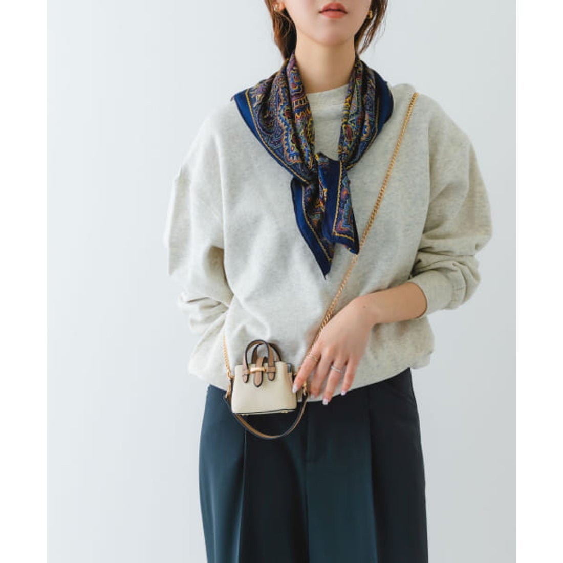ロデスコ RODE SKO 【予約】チェーンショルダーナノバッグ （SAND