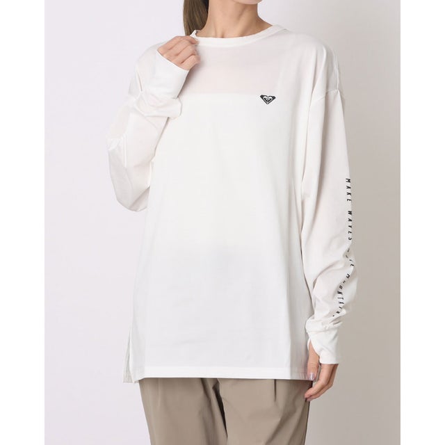 レディース マリン ラッシュガード HISTORICAL LOGO L/S RLY261036 （WHT）