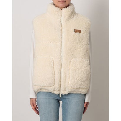 レディース アウトドアカジュアル ベスト TEDDY BOA VEST RJK264039 （NAT）｜詳細画像