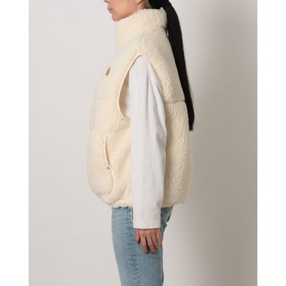 レディース アウトドアカジュアル ベスト TEDDY BOA VEST RJK264039 （NAT）｜詳細画像