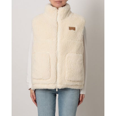 レディース アウトドアカジュアル ベスト TEDDY BOA VEST RJK264039 （NAT）｜詳細画像