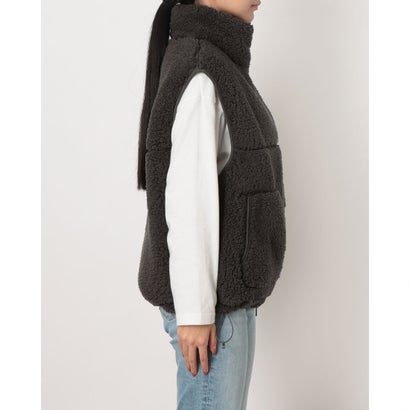 レディース アウトドアカジュアル ベスト TEDDY BOA VEST RJK264039 （CHA）｜詳細画像