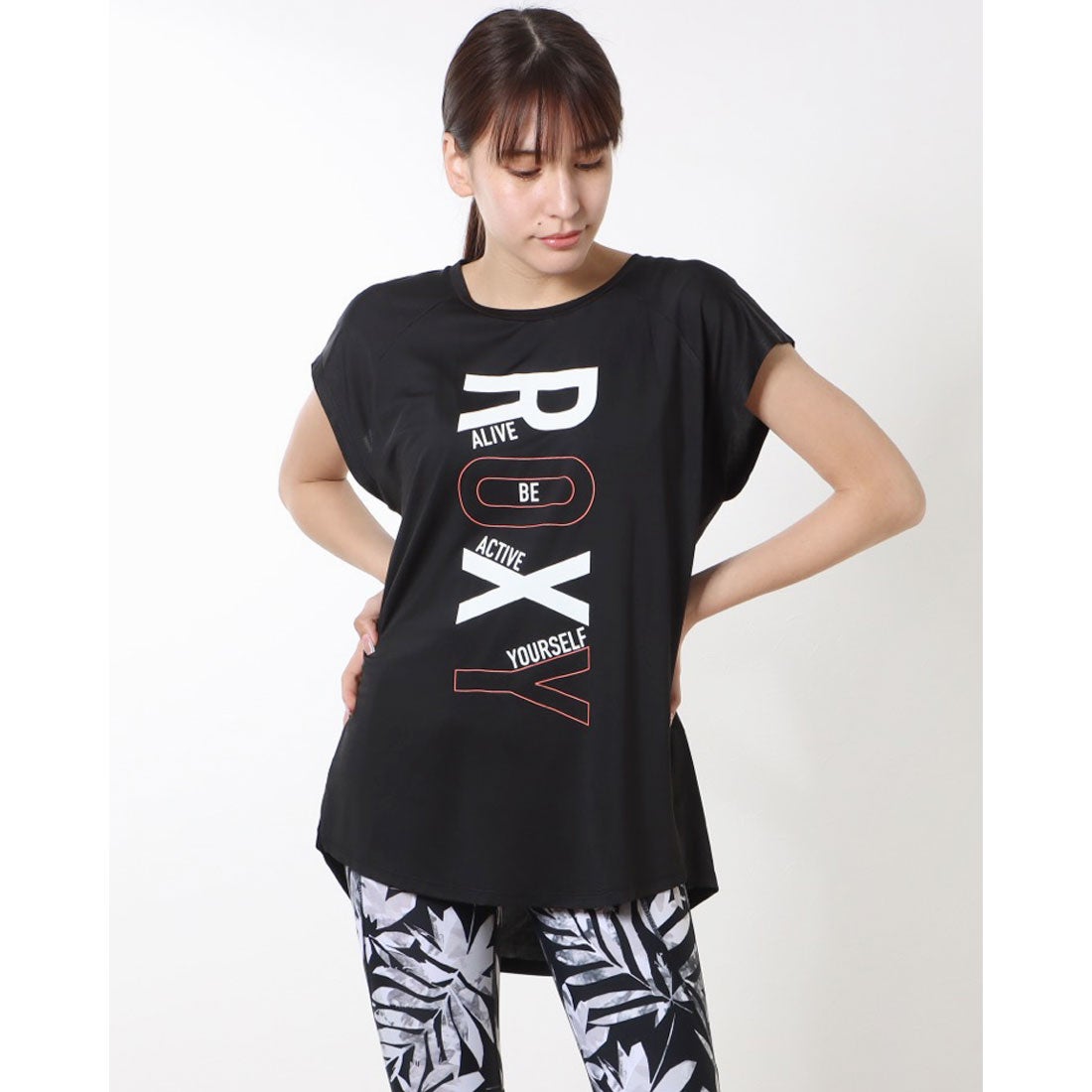 ロキシー ROXY レディース フィットネス 半袖Tシャツ FAMILY RST231534