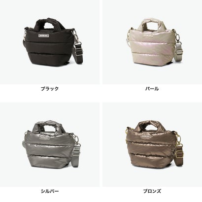 トートバッグ レディース 小さめ ブランド ミニトート 軽量 肩掛け 斜めがけ ショルダー キルティング コンパクト フェザールー FEATHER ROO FE.べビールー.モデレートーB 3756 （シルバー）｜詳細画像