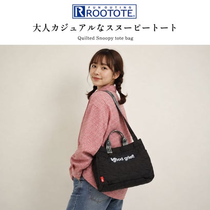 トートバッグ レディース ブランド 軽量 トート 肩掛け 斜めがけ ショルダー かわいい スヌーピー キルティング 横型 ハンドル 2WAY A4 IP.ミディアム.キルト.ピーナッツ-1N 8533 （カーキ）｜詳細画像