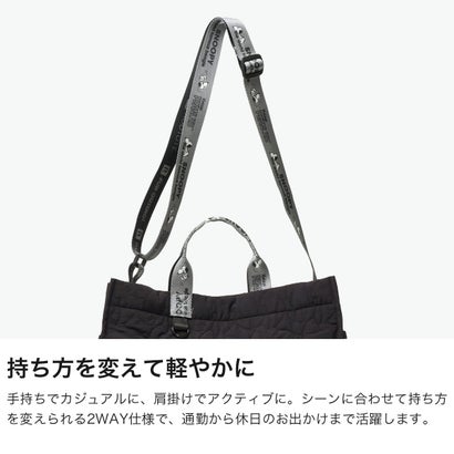 トートバッグ レディース ブランド 軽量 トート 肩掛け 斜めがけ ショルダー かわいい スヌーピー キルティング 横型 ハンドル 2WAY A4 IP.ミディアム.キルト.ピーナッツ-1N 8533 （カーキ）｜詳細画像