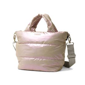 トートバッグ レディース 小さめ ブランド ミニトート 軽量 肩掛け 斜めがけ ショルダー キルティング コンパクト フェザールー FEATHER ROO FE.デリ.モデレートーB 3755 （パール）