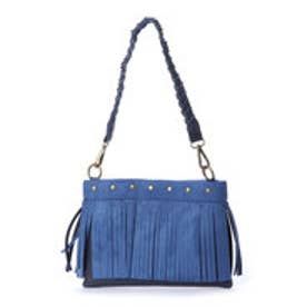 ROOTOTE合皮 ポシェット SY タイニールー フリンジ レザレット 1661(NAVY)
