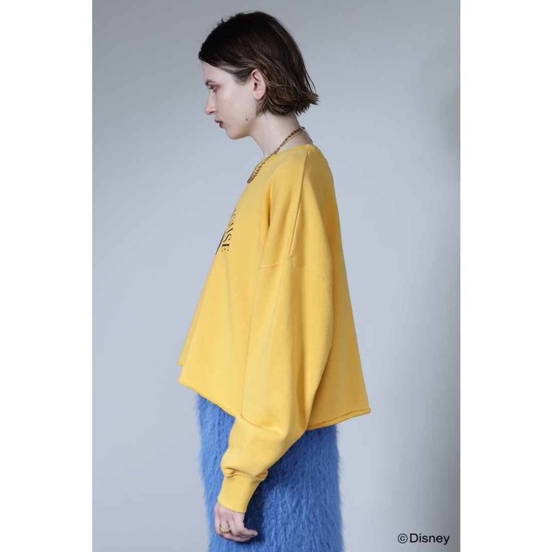 ローズバッド ROSE BUD MICKEY MOUSE face sweat （ホワイト 