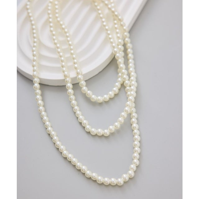 ロングパールネックレス/120cm （ゴールド（90））
