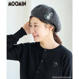 【MOOMIN ×ROPE' PICNIC】ワッペン付きベレー帽 （チャコール（06））
