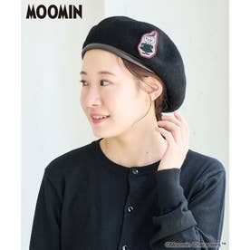 【MOOMIN ×ROPE' PICNIC】ワッペン付きベレー帽 （ブラック（01））