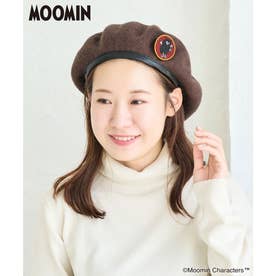 【MOOMIN ×ROPE' PICNIC】ワッペン付きベレー帽 （ダークブラウン（20））