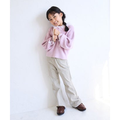 【KIDS/キッズ】スフレニット リボンニットプルオーバー/リンクコーデ （ラベンダー（52））｜詳細画像