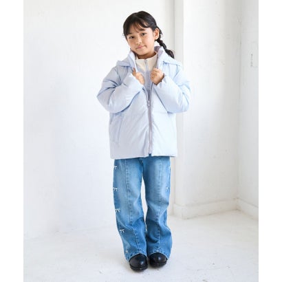 ロペピクニックキッズ ROPE' PICNIC KIDS 【KIDS/キッズ】GREEN DOWN MINOTECH ショートダウンジャケット/フード取り外し （ブラック（01））｜詳細画像