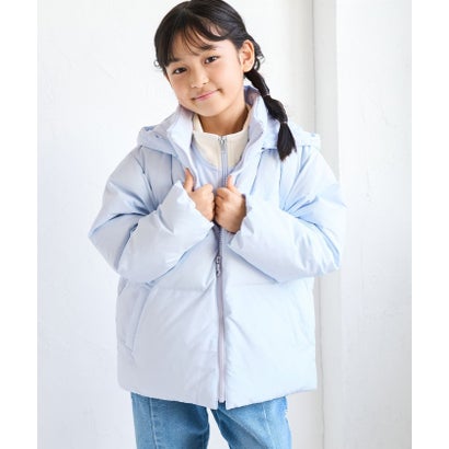 ロペピクニックキッズ ROPE' PICNIC KIDS 【KIDS/キッズ】GREEN DOWN MINOTECH ショートダウンジャケット/フード取り外し （サックス（48））｜詳細画像