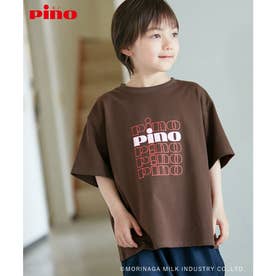 【KIDS】【Pino meets ROPE' PICNIC】PinoロゴひんやりTシャツ （ダークブラウン（20））