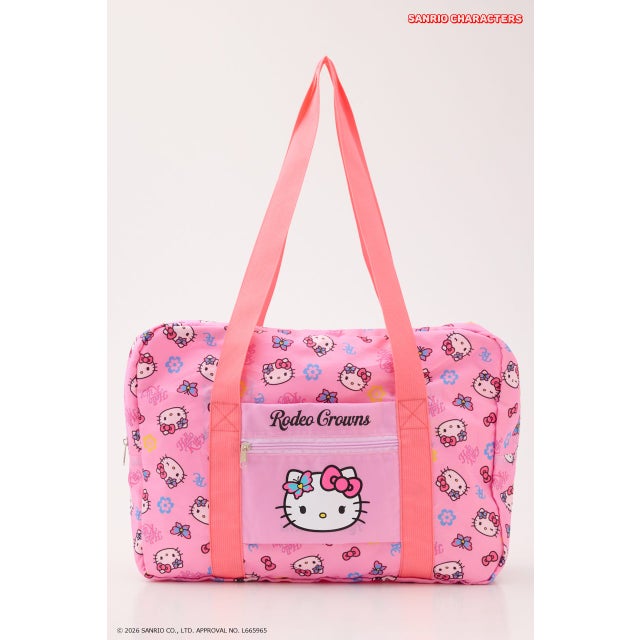 (HELLO KITTY)トラベルバッグ 柄PNK5