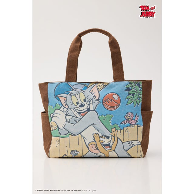 (TOM and JERRY)デニムドッキングトート BRN