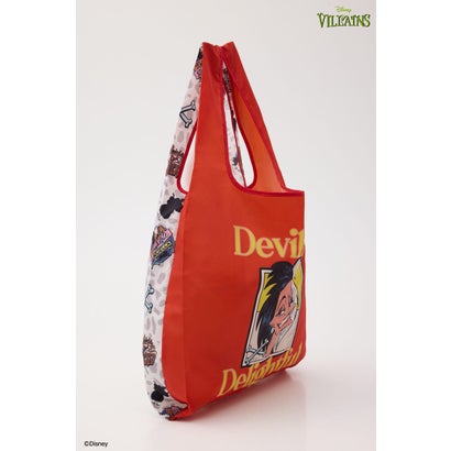 (ディズニー ヴィランズ)エコバッグ 柄RED5｜詳細画像