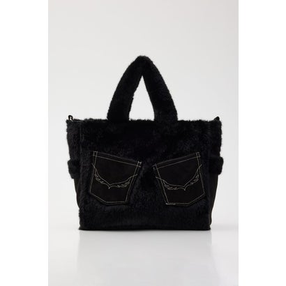 ロゴムートン2WAYトート 柄BLK5｜詳細画像