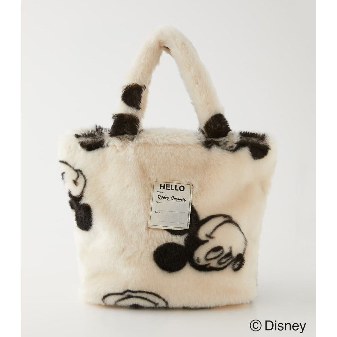 RODEO CROWNS WIDE BOWL MICKEY FAUX FUR TOTE IVOY3  靴