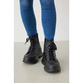 LACE UP SNEAKER BOOTS BLK