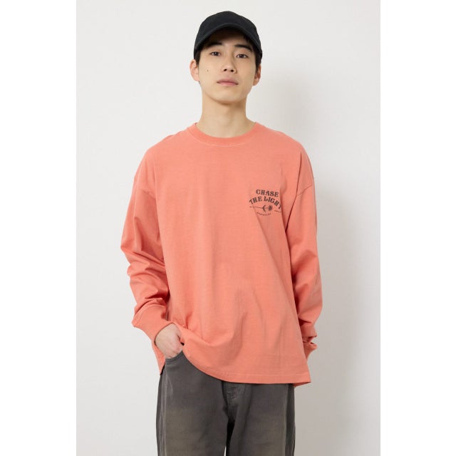 サークルフラワー長袖Tシャツ D/PNK3