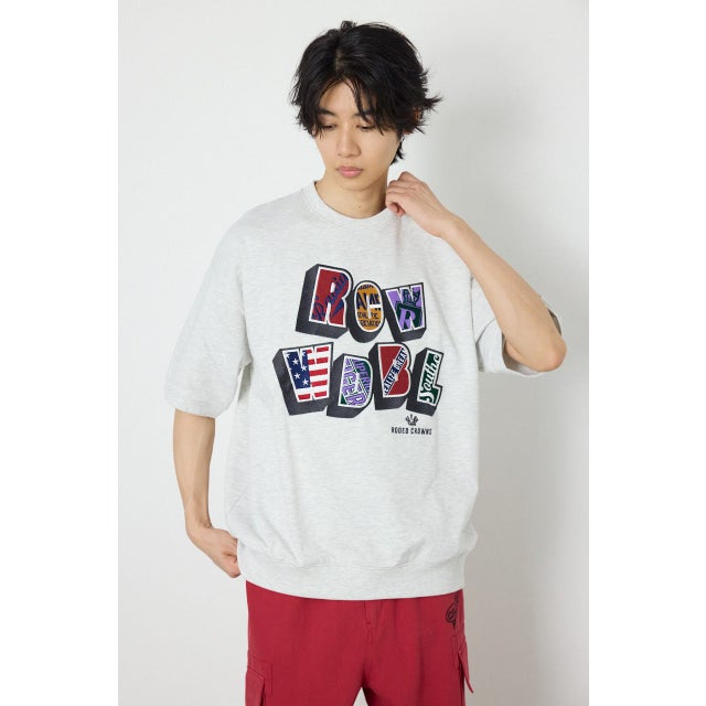 decoration半袖スウェット L/T.GRY1