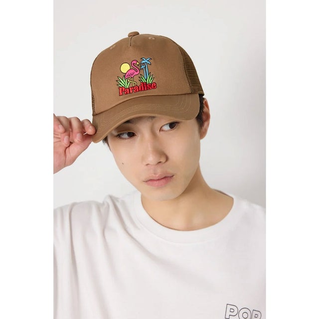 フラミンゴメッシュCAP BRN