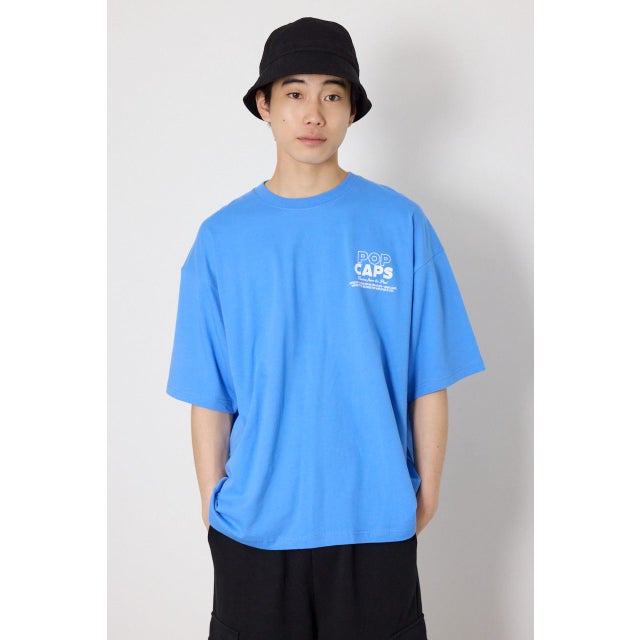 POP CAPS Tシャツ L/BLU1