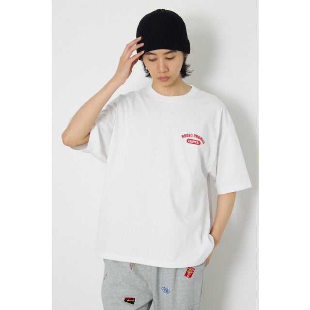 ARTフラワーTシャツ WHT
