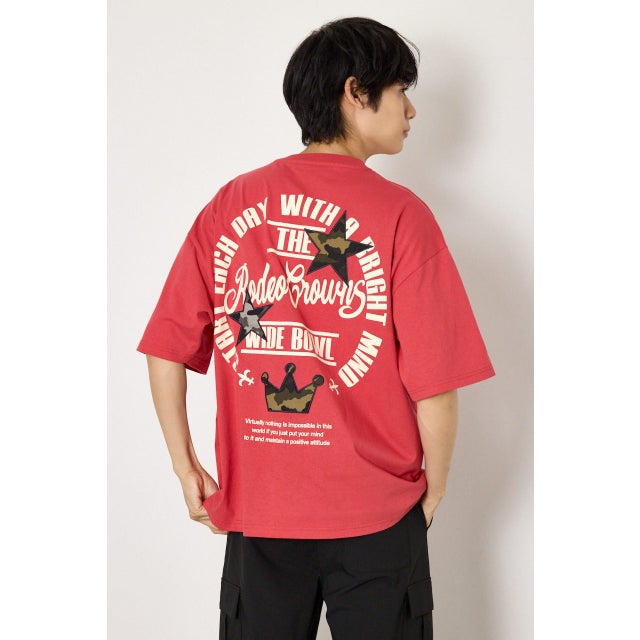 カモフラアップリケTシャツ RED