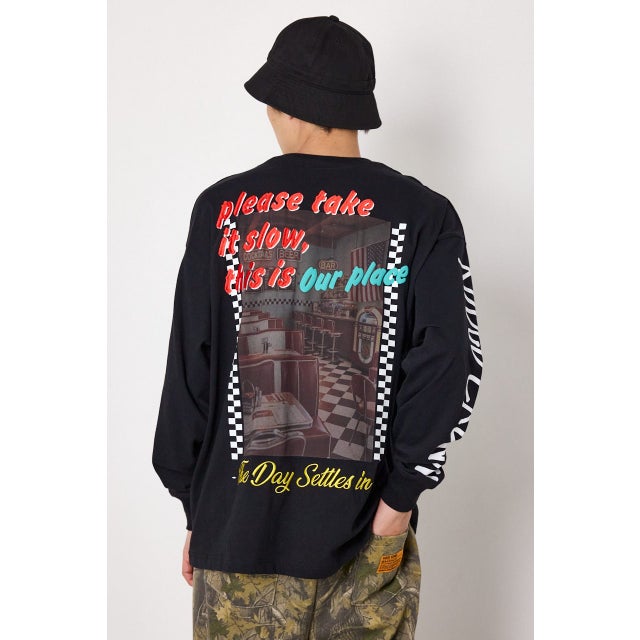 diner 長袖Tシャツ BLK