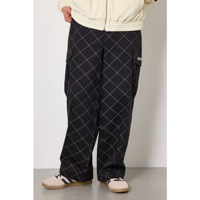gridロゴパンツ BLK