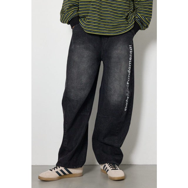 splash バギーデニムパンツ BLK