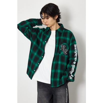Gothic オンブレーチェックシャツ GRN｜詳細画像