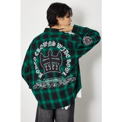 Gothic オンブレーチェックシャツ GRN｜詳細画像
