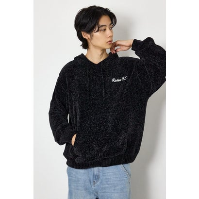 モールニットスクリプトロゴフーディー BLK｜詳細画像