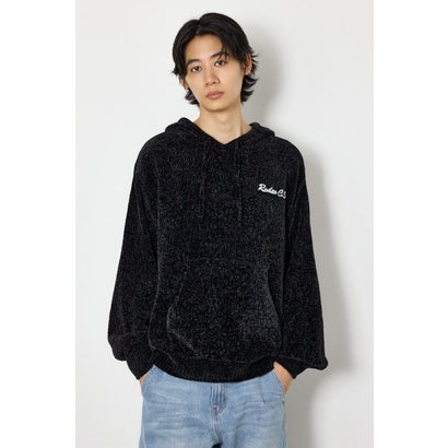 モールニットスクリプトロゴフーディー BLK｜詳細画像