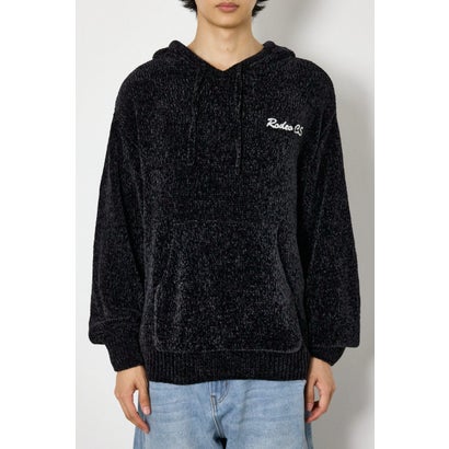 モールニットスクリプトロゴフーディー BLK｜詳細画像